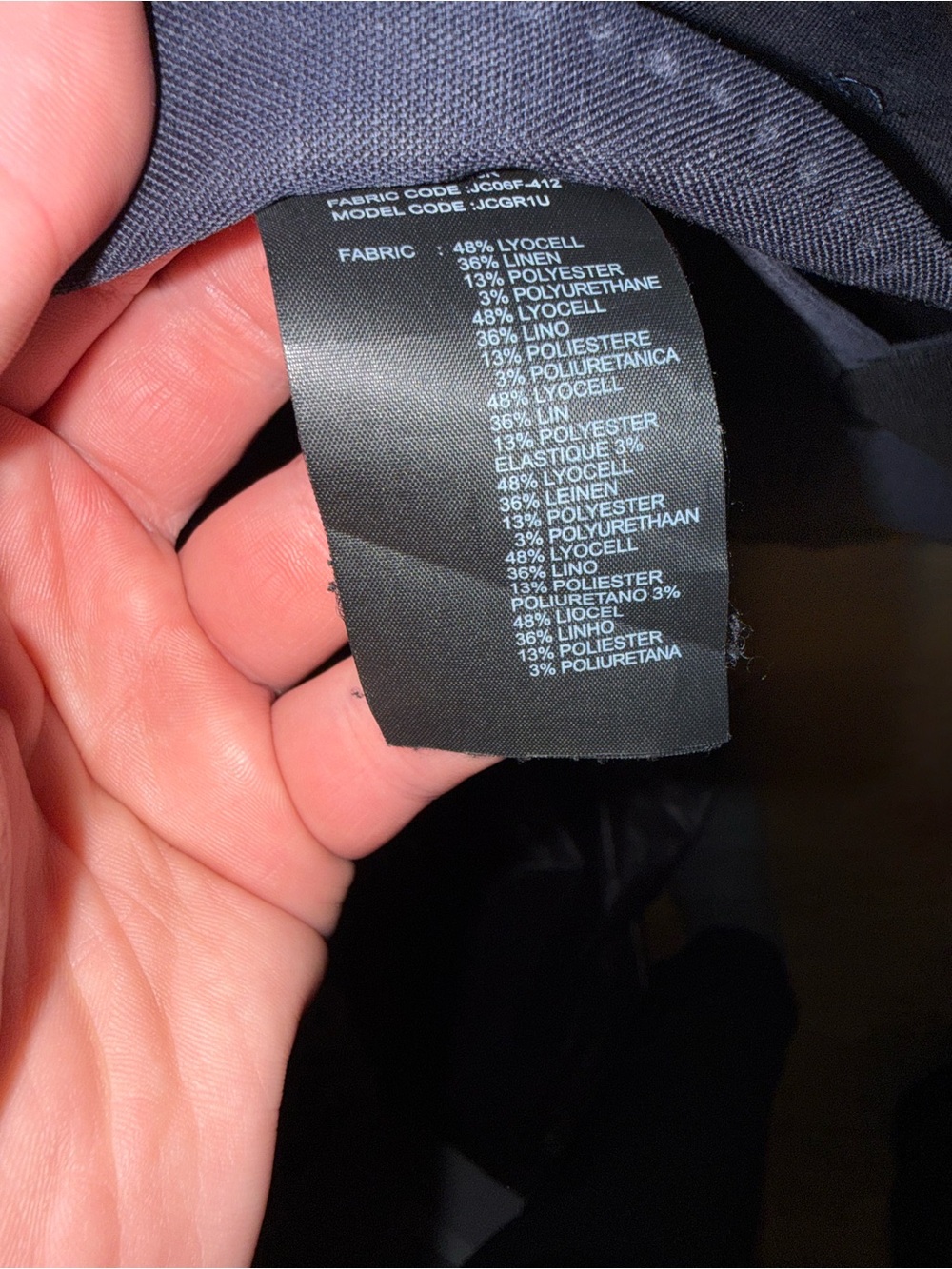 Armani collezioni Men's Navy Linen Blazer 38R - Picture 7 of 13